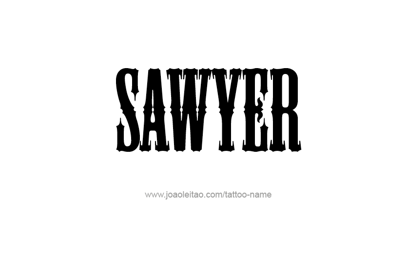 Tattoo Design Name Sawyer  