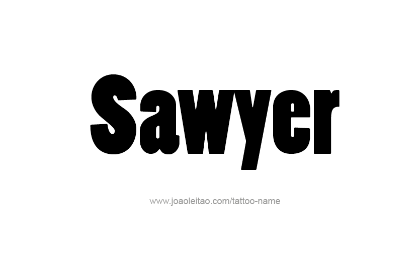 Tattoo Design Name Sawyer  