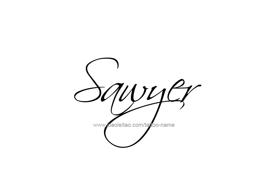 Tattoo Design Name Sawyer  