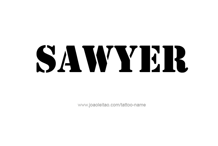 Tattoo Design Name Sawyer  