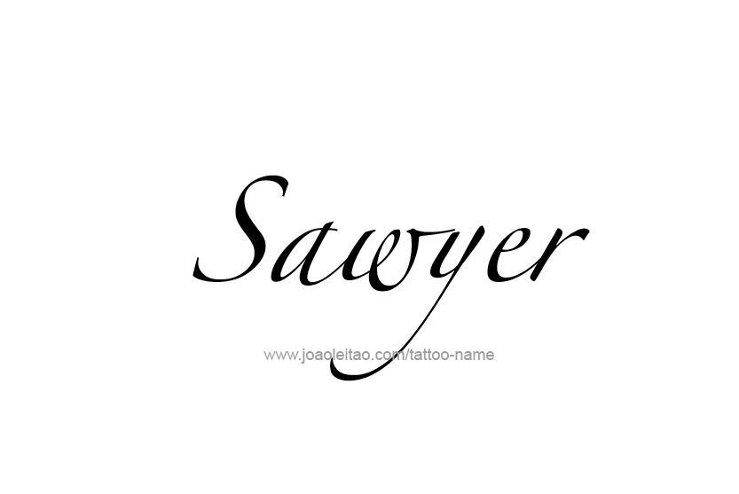 Tattoo Design Name Sawyer  