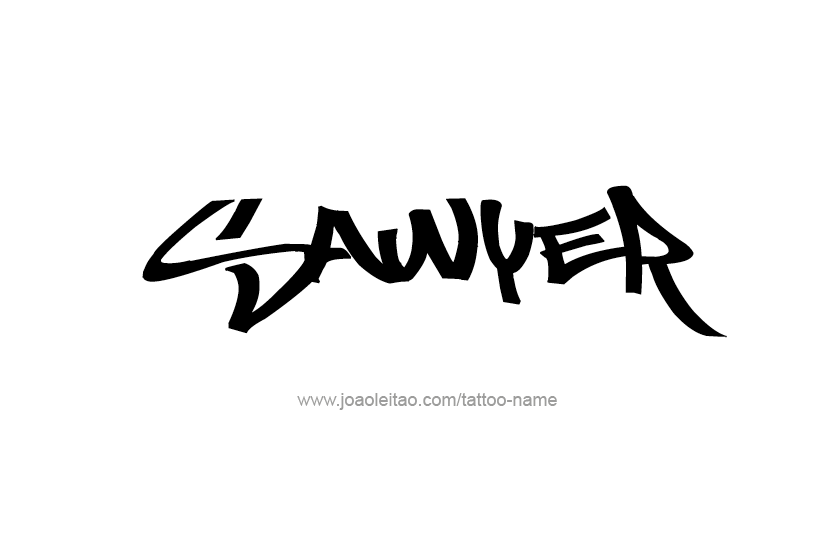 Tattoo Design Name Sawyer  