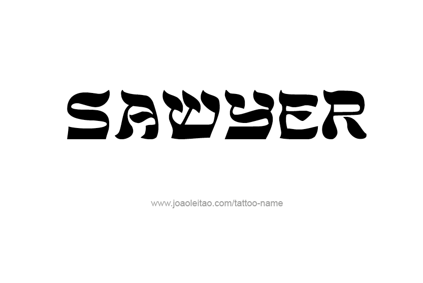 Tattoo Design Name Sawyer  