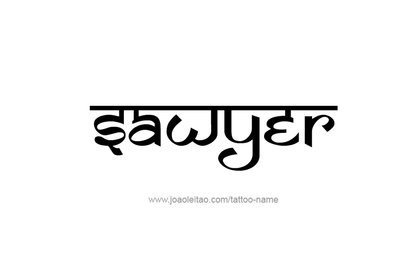 Tattoo Design Name Sawyer  