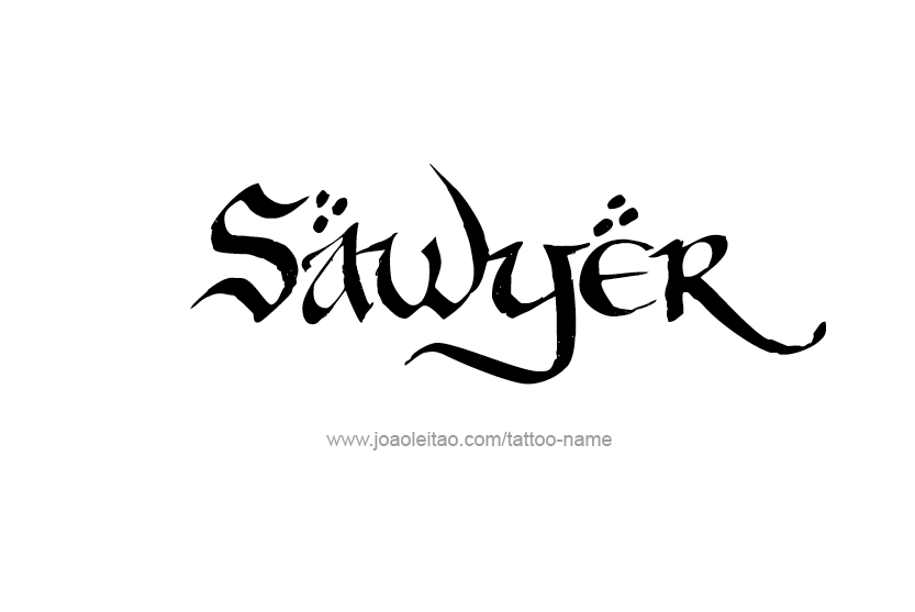 Tattoo Design Name Sawyer  