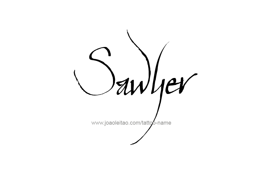 Tattoo Design Name Sawyer  