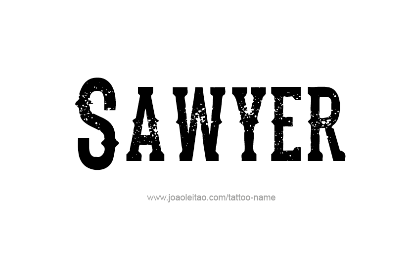 Tattoo Design Name Sawyer  