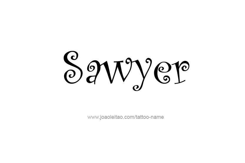 Tattoo Design Name Sawyer  