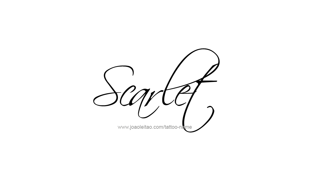 Tattoo Design Name Scarlet  