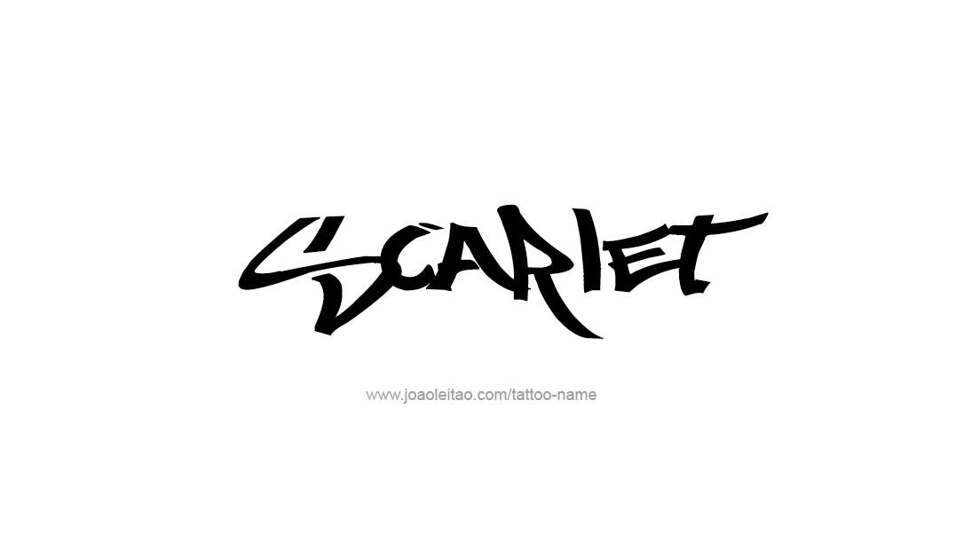 Tattoo Design Name Scarlet  