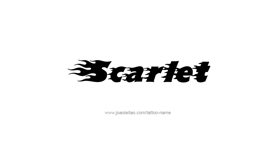 Tattoo Design Name Scarlet  