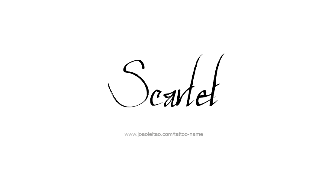 Tattoo Design Name Scarlet  