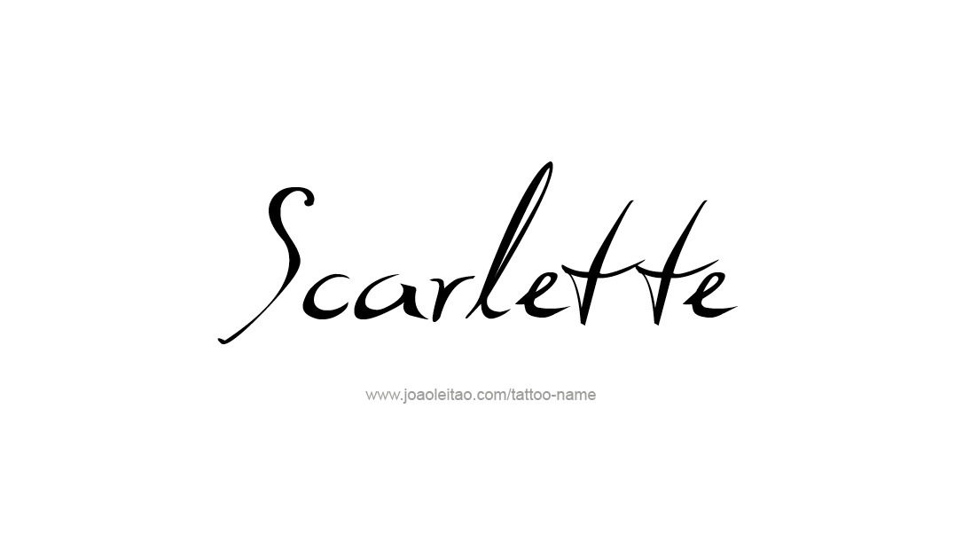 Tattoo Design Name Scarlette  