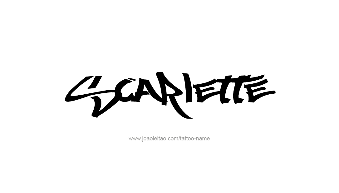 Tattoo Design Name Scarlette  