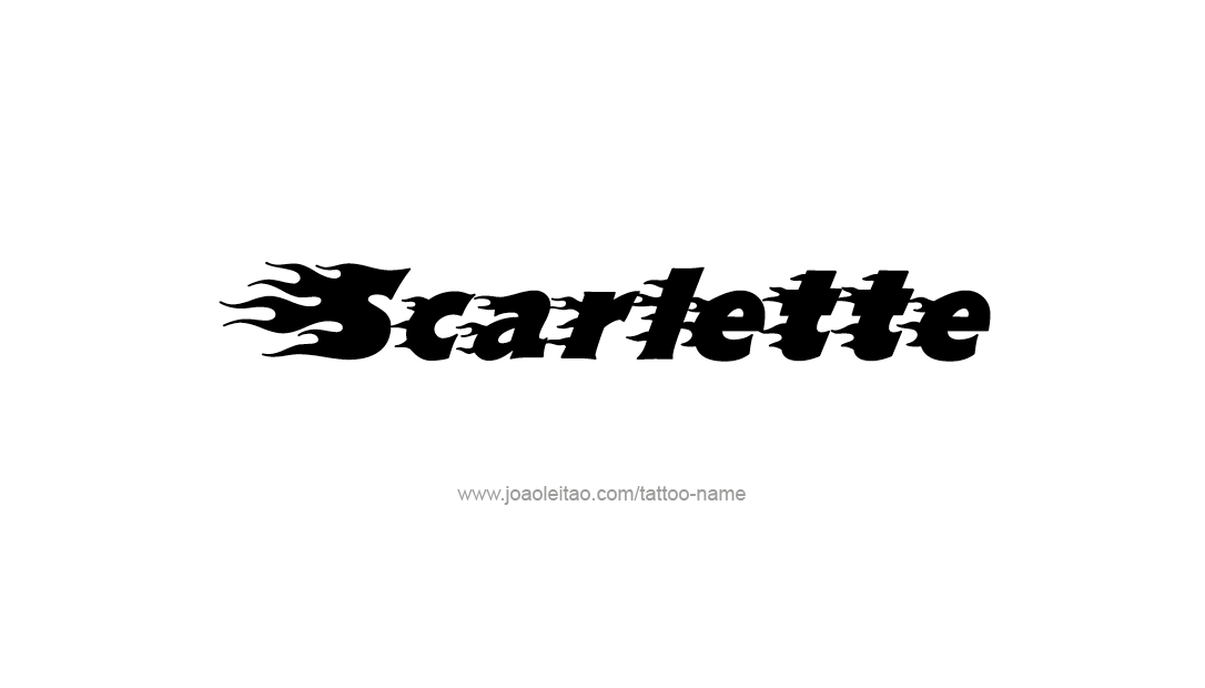 Tattoo Design Name Scarlette  