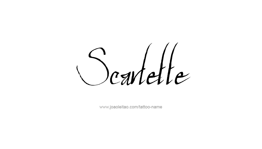 Tattoo Design Name Scarlette  