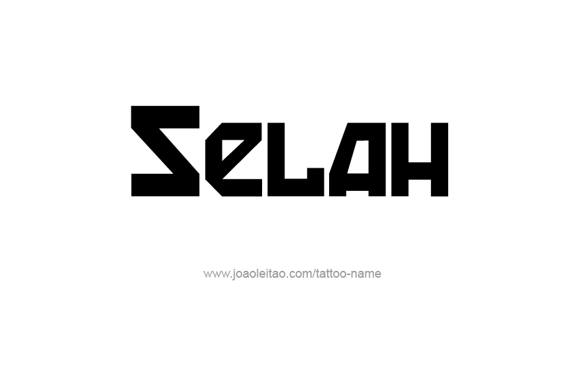 Tattoo Design Name Selah  