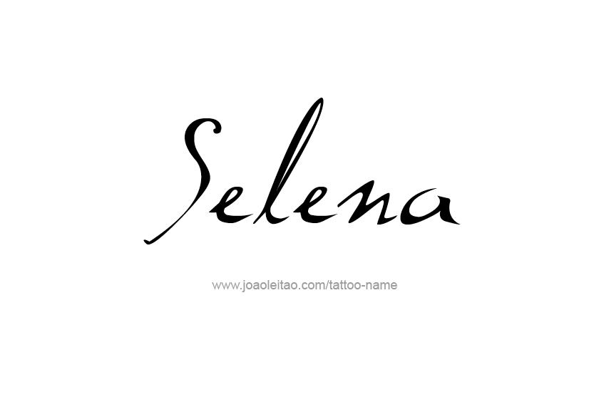 Tattoo Design Name Selena  