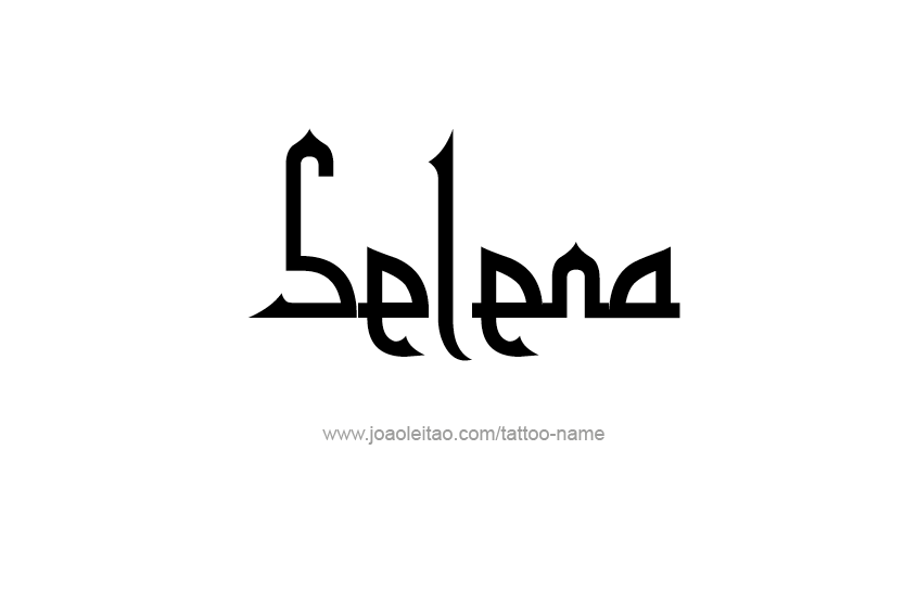 Tattoo Design Name Selena  