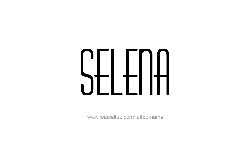 Tattoo Design Name Selena  