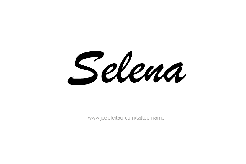 Tattoo Design Name Selena  