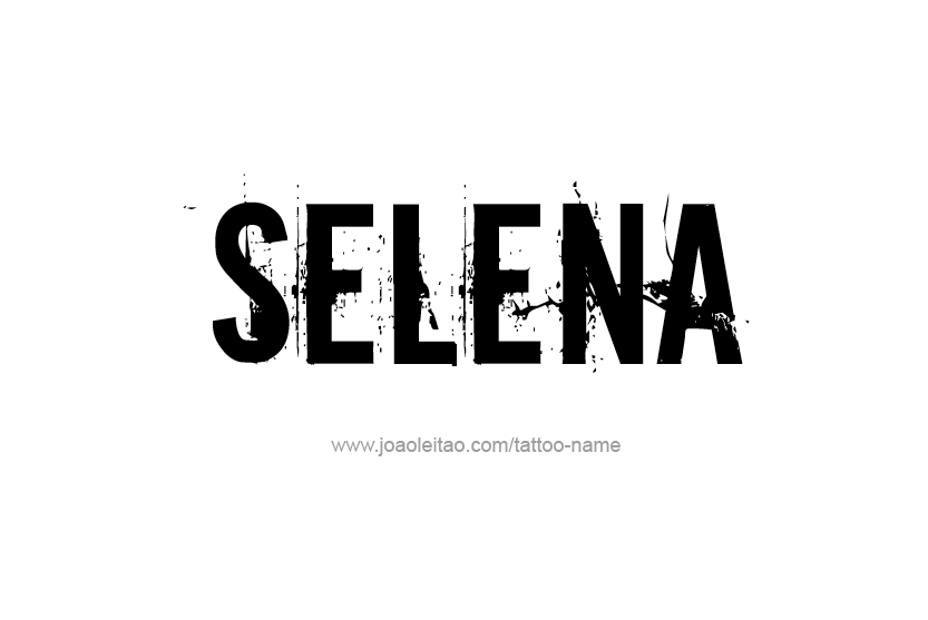 Tattoo Design Name Selena  