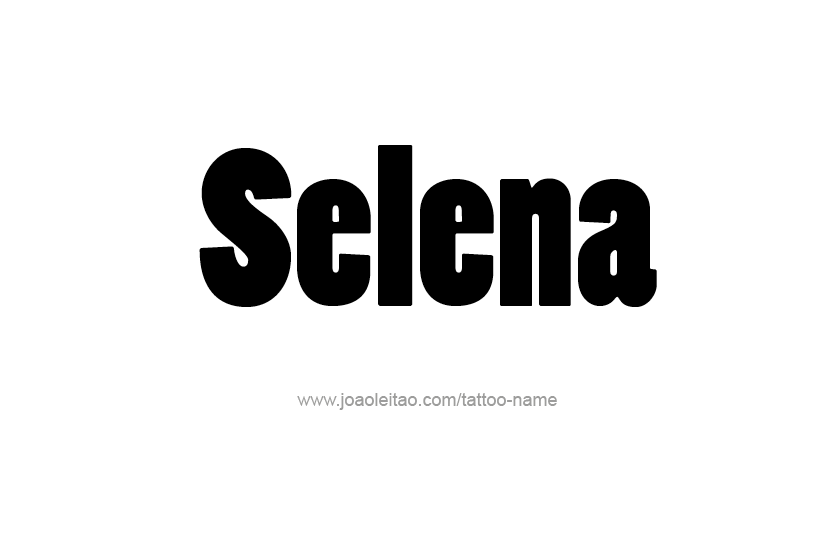 Tattoo Design Name Selena  