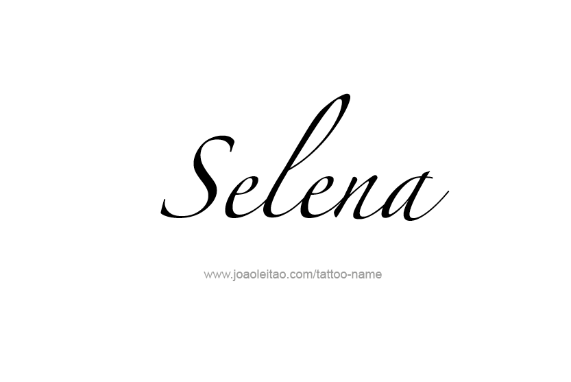 Tattoo Design Name Selena  