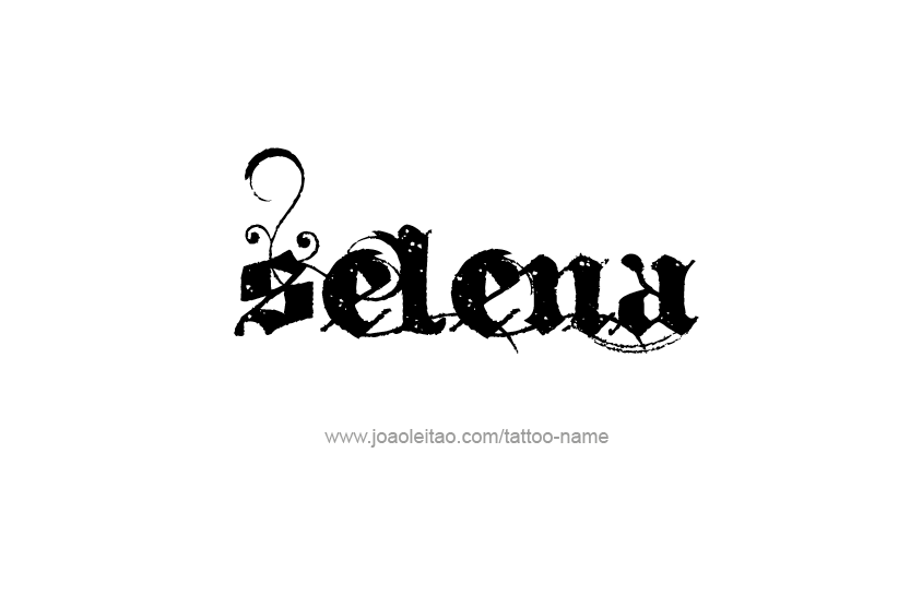 Tattoo Design Name Selena  