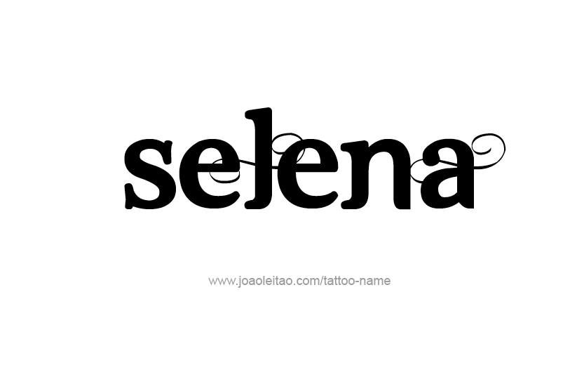 Tattoo Design Name Selena  