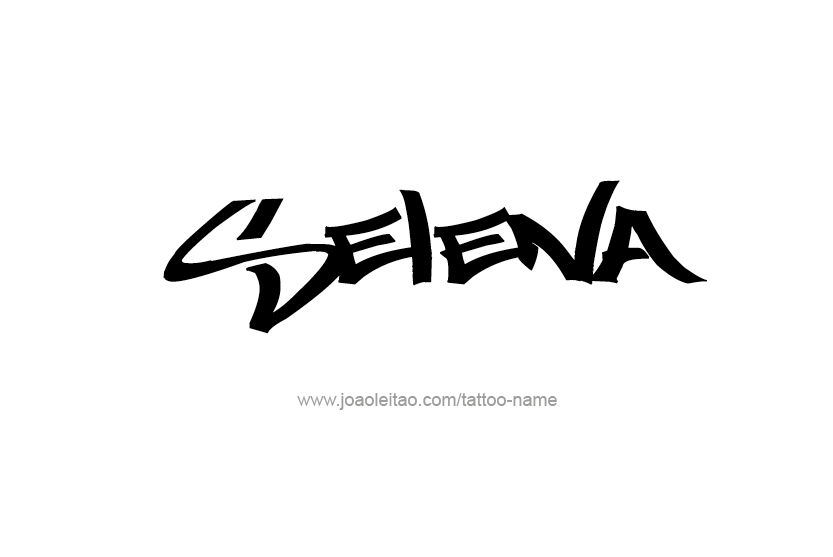 Tattoo Design Name Selena  