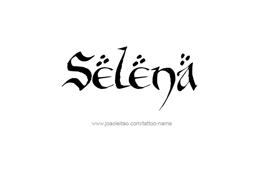 Tattoo Design Name Selena  