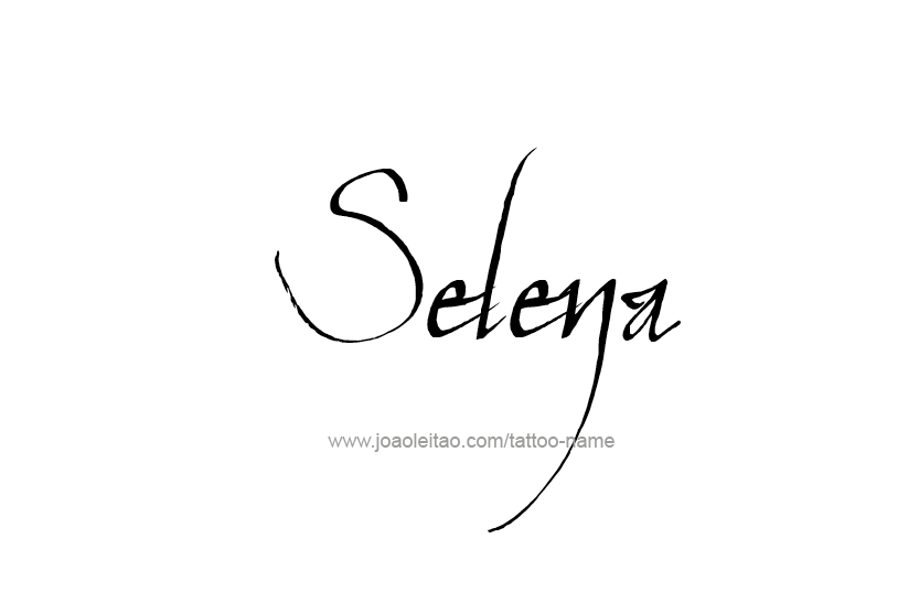 Tattoo Design Name Selena  