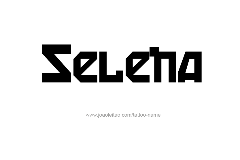 Tattoo Design Name Selena  