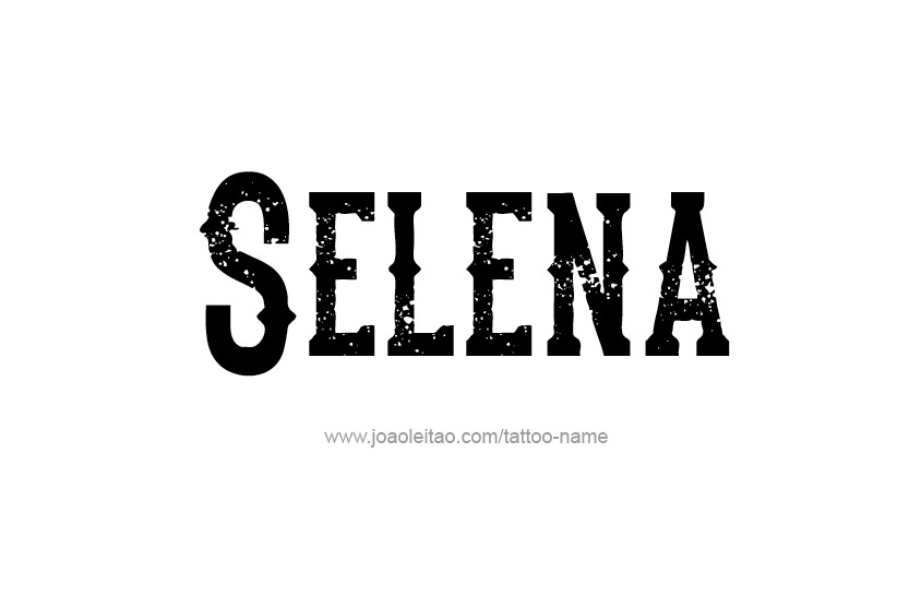 Tattoo Design Name Selena  