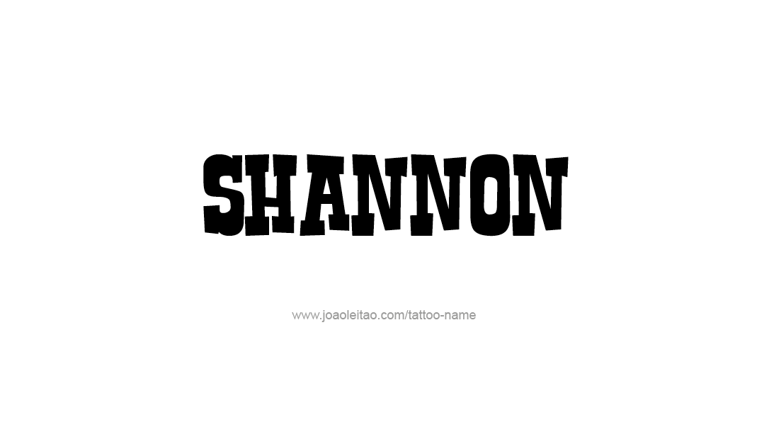 Tattoo Design Name Shannon  