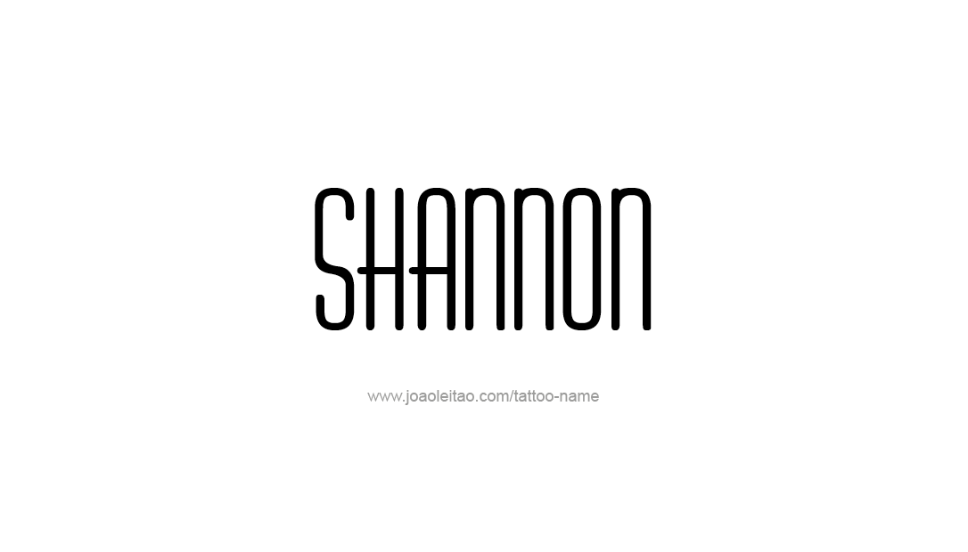 Tattoo Design Name Shannon  