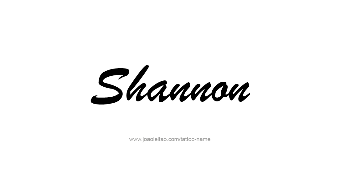 Tattoo Design Name Shannon  