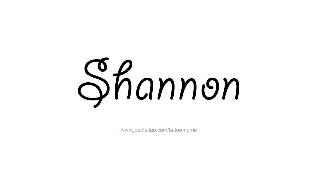 Tattoo Design Name Shannon  