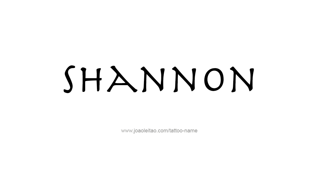 Tattoo Design Name Shannon  