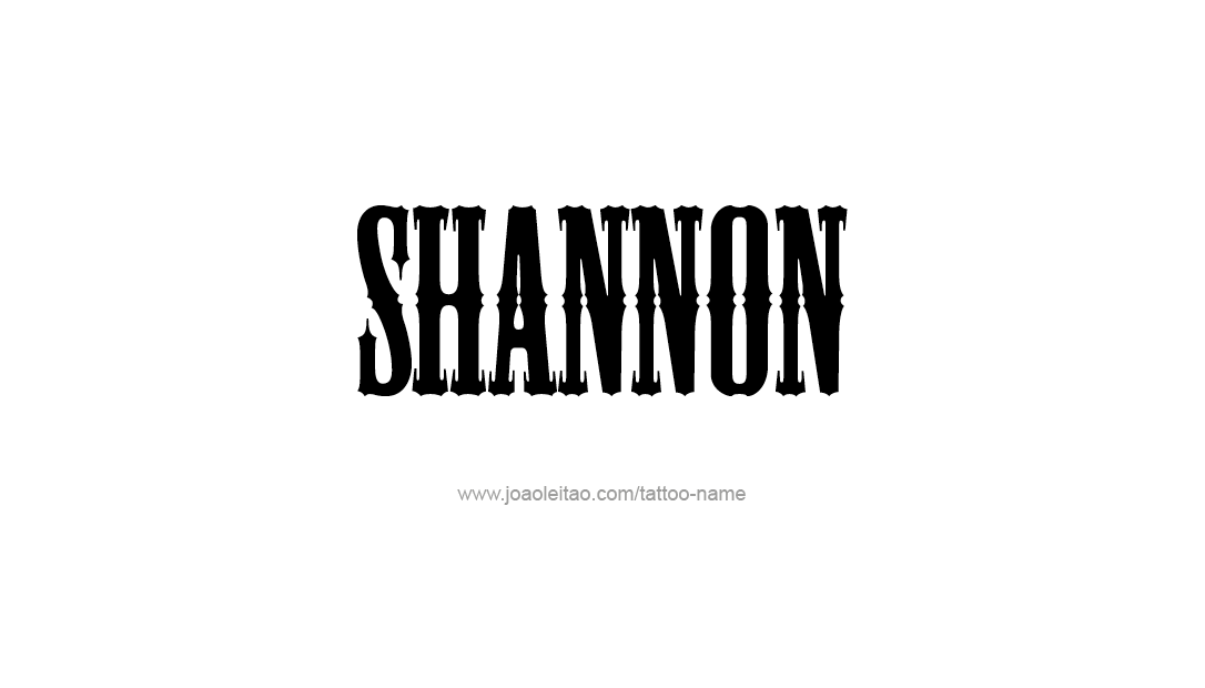 Tattoo Design Name Shannon  