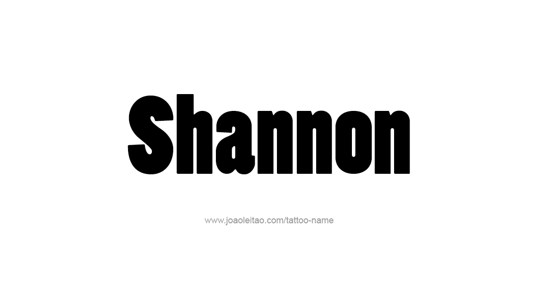 Tattoo Design Name Shannon  