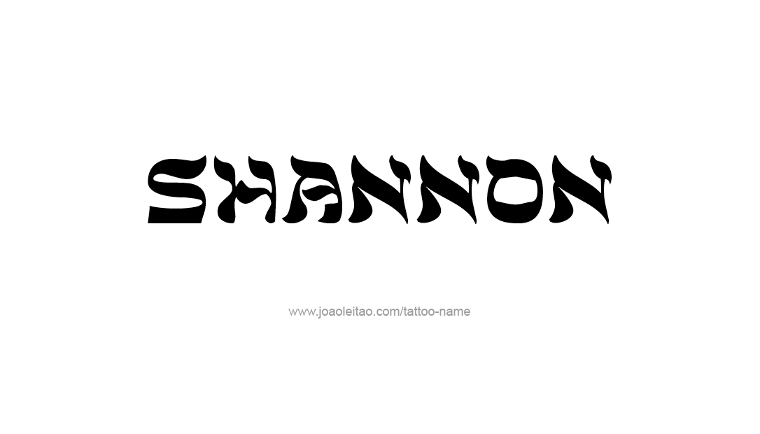 Tattoo Design Name Shannon  