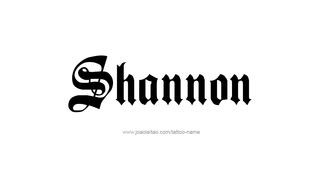 Tattoo Design Name Shannon  