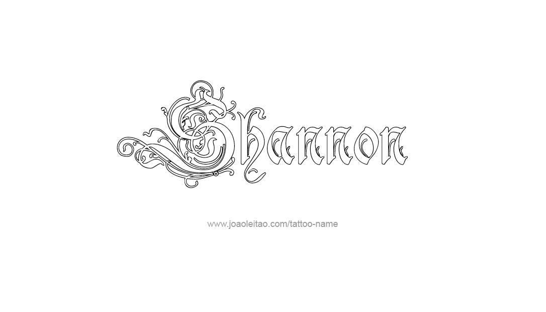 Tattoo Design Name Shannon  