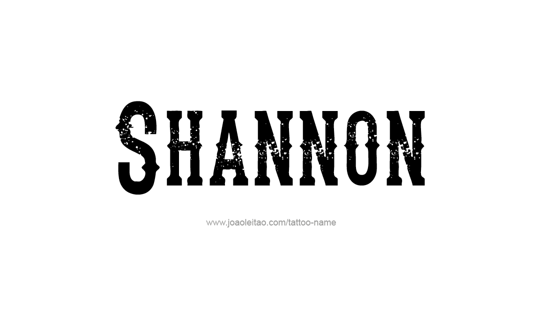 Tattoo Design Name Shannon  