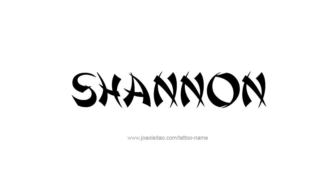 Tattoo Design Name Shannon