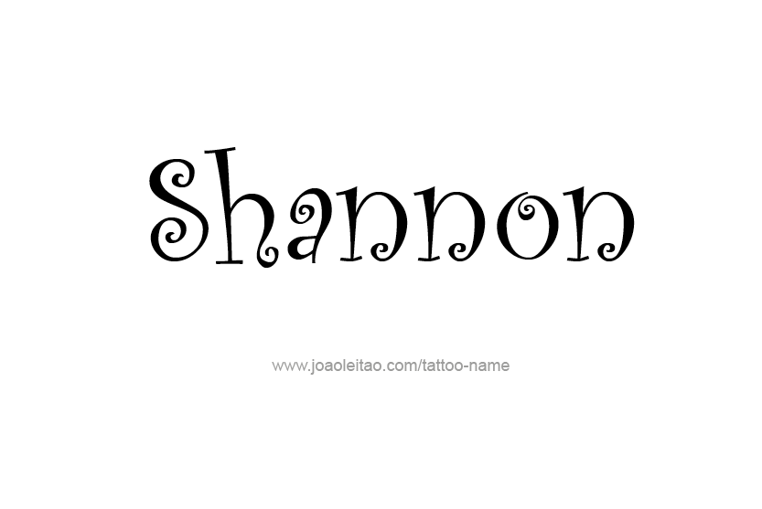 Tattoo Design Name Shannon  