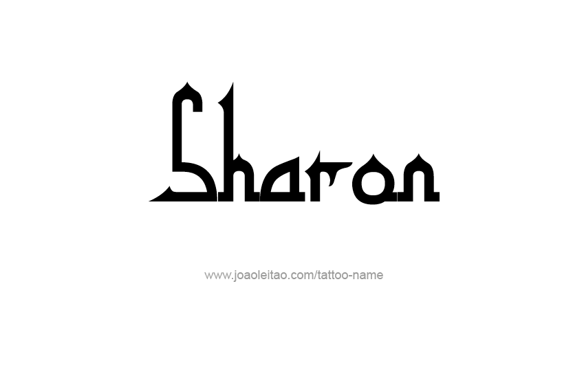 Tattoo Design Name Sharon  