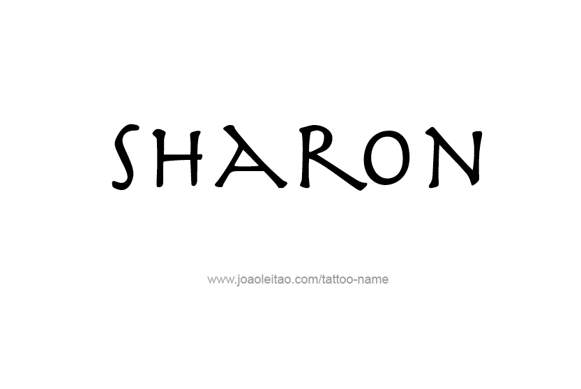 Tattoo Design Name Sharon  